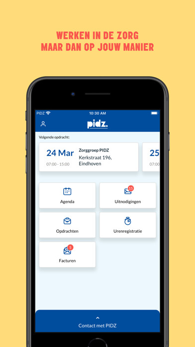 Emulate iPhone app PIDZ – zzp’ers in de zorg using MyAndroid Emulate iPhone app PIDZ – zzp’ers in de zorg using MyAndroid