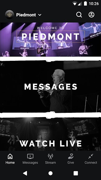 Emulate iPhone app Piedmont Church using MyAndroid Emulate iPhone app Piedmont Church using MyAndroid