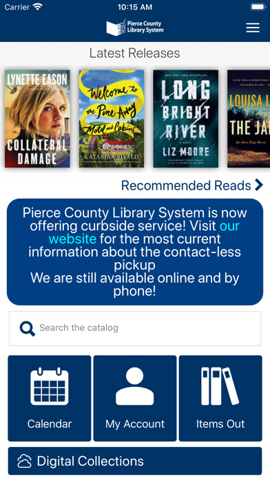 Emulate iPhone app Pierce County Library System using MyAndroid Emulate iPhone app Pierce County Library System using MyAndroid