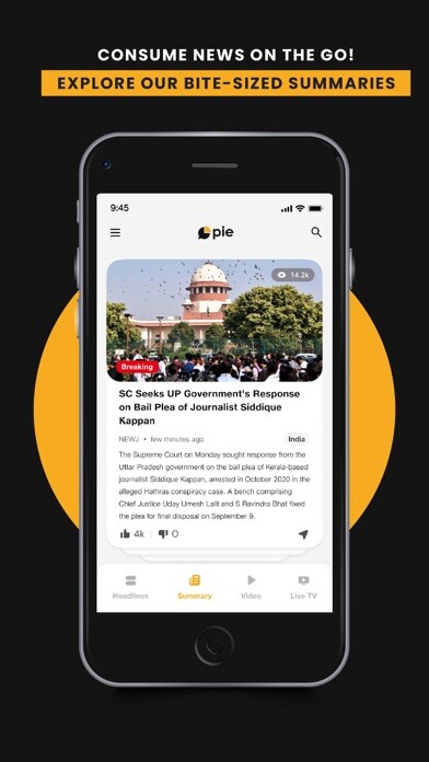 Emulate iPhone app Pie - Slice of News using MyAndroid Emulate iPhone app Pie - Slice of News using MyAndroid