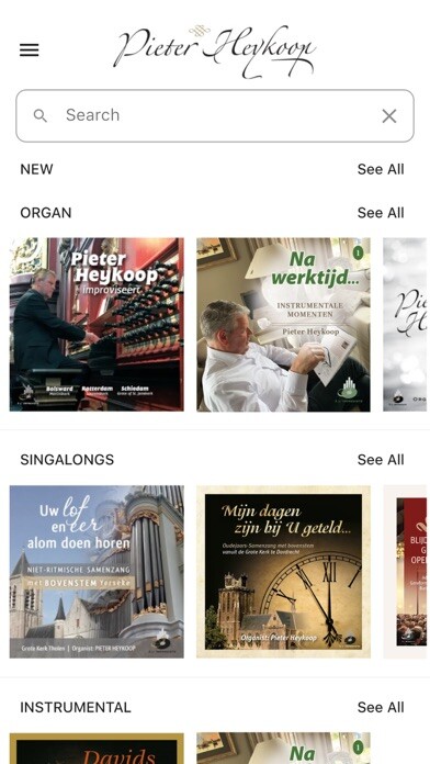 Emulate iPhone app Pieter Heykoop Music using MyAndroid
