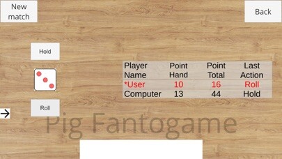 Emulate iPhone app Pig Dice Fantogame using MyAndroid