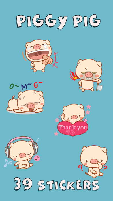 Emulate iPhone app Piggy Pig Sticker using MyAndroid Emulate iPhone app Piggy Pig Sticker using MyAndroid