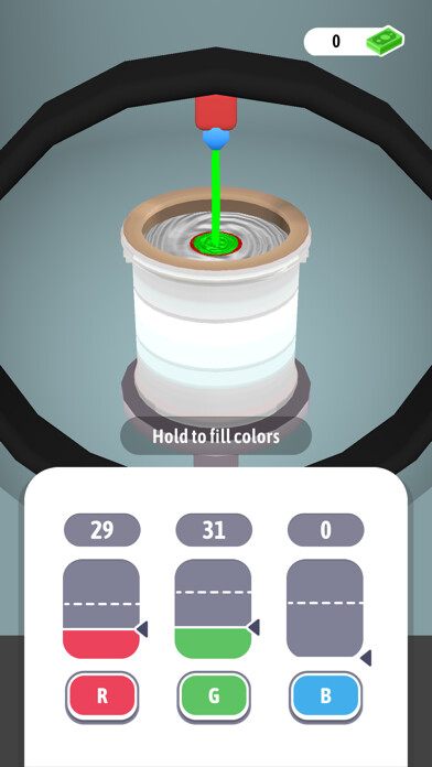 Emulate iPhone app Pigment Mix using MyAndroid