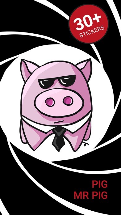 Emulate iPhone app Pig, Mr. Pig - stickers 2022 using MyAndroid