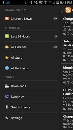 Emulate Android APK Pigskin Hub - Chargers News
