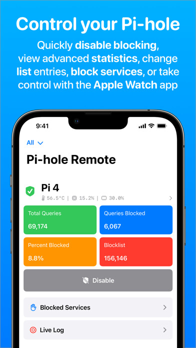 Emulate iPhone app Pi-hole Remote using MyAndroid Emulate iPhone app Pi-hole Remote using MyAndroid