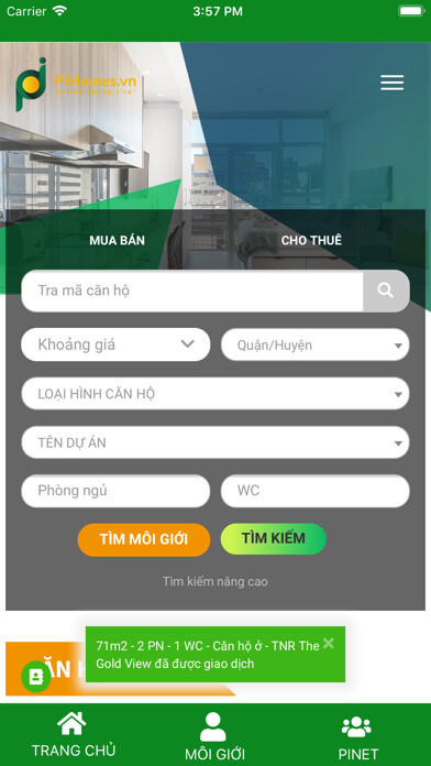 Emulate iPhone app Pihomes.vn using MyAndroid Emulate iPhone app Pihomes.vn using MyAndroid