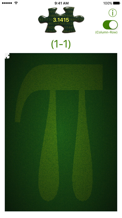 Emulate iPhone app Pi Jigsaw Puzzle Aid using MyAndroid