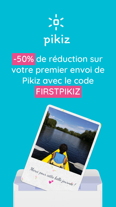 Emulate iPhone app Pikiz - Cartes personnalisées using MyAndroid