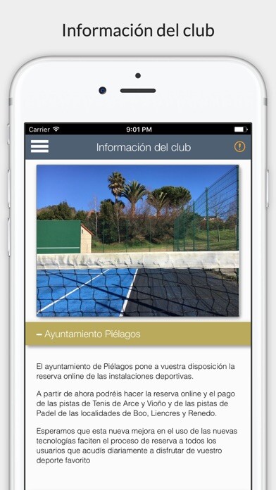 Emulate iPhone app Piélagos deportes using MyAndroid Emulate iPhone app Piélagos deportes using MyAndroid