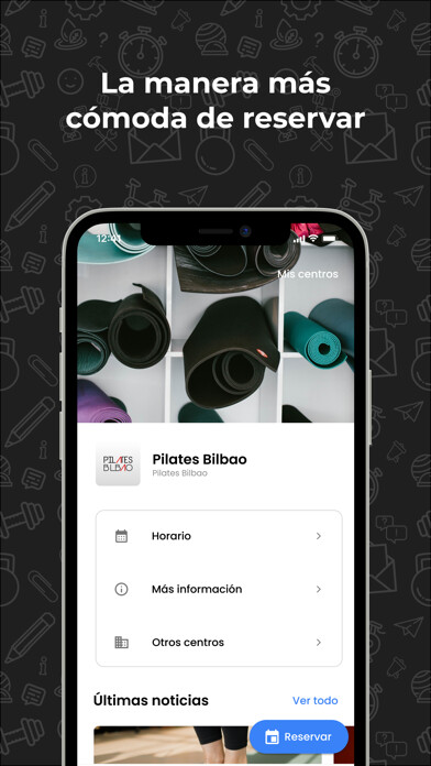 Emulate iPhone app PILATES BILBAO using MyAndroid Emulate iPhone app PILATES BILBAO using MyAndroid