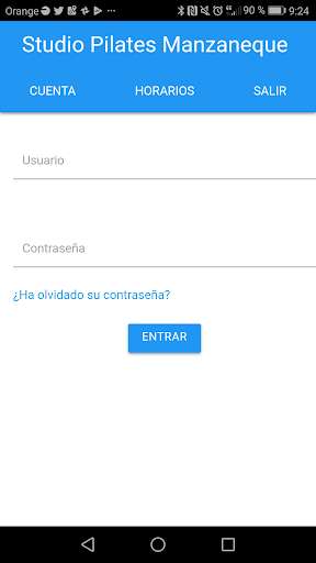 Emulate Android APK Pilates Manzaneque