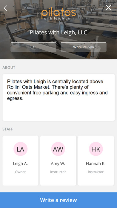 Emulate iPhone app Pilates with Leigh, LLC using MyAndroid Emulate iPhone app Pilates with Leigh, LLC using MyAndroid