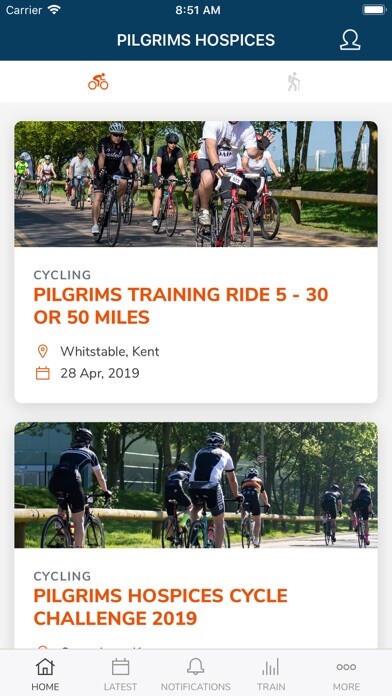 Emulate iPhone app Pilgrims Hospices Events using MyAndroid Emulate iPhone app Pilgrims Hospices Events using MyAndroid