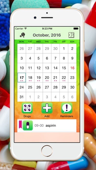 Emulate iPhone app Pill in Time - reminder & drug taken schedule using MyAndroid Emulate iPhone app Pill in Time - reminder & drug taken schedule using MyAndroid
