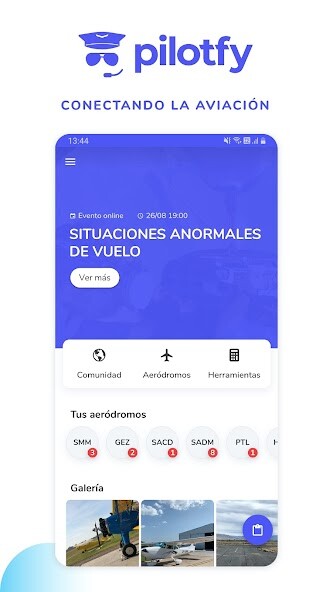 Run android online APK Pilotfy: Aviación Argentina from MyAndroid or emulate Pilotfy: Aviación Argentina using MyAndroid