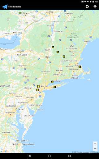 Run android online APK Pilot Reports from MyAndroid or emulate Pilot Reports using MyAndroid