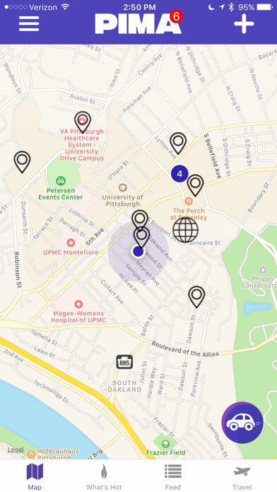 Emulate iPhone app Pima: People, Places, Parties using MyAndroid