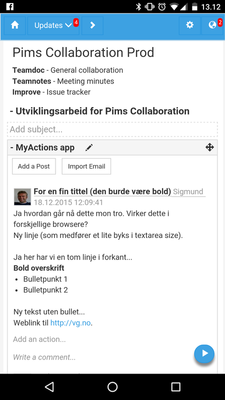 Emulate Android APK Pims Collaboration