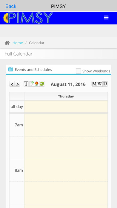 Emulate iPhone app PIMSY using MyAndroid