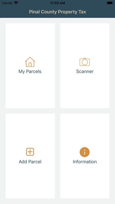 Emulate iPhone app Pinal County Property Tax using MyAndroid