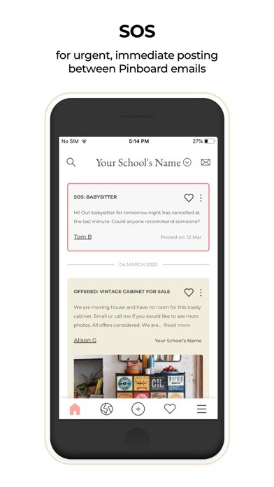 Emulate iPhone app Pinboard using MyAndroid