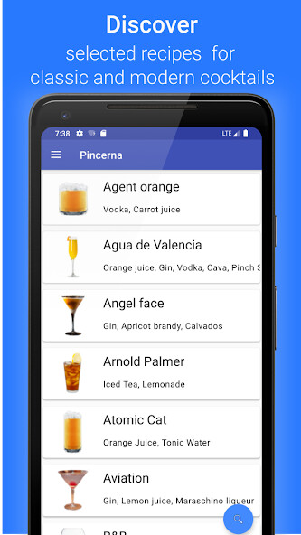 Run android online APK Pincerna - Cocktail recipes from MyAndroid or emulate Pincerna - Cocktail recipes using MyAndroid