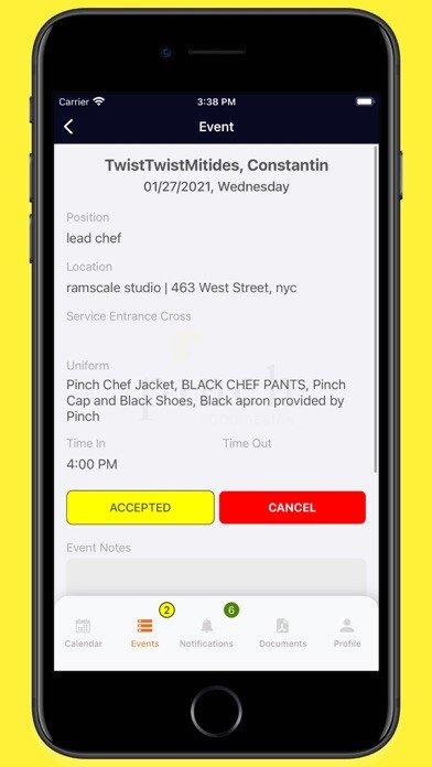 Emulate iPhone app pinch food design using MyAndroid