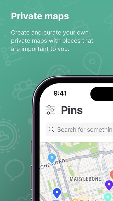 Emulate iPhone app Pin Drop - Map Your World using MyAndroid