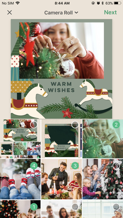 Emulate iPhone app Pine 3D Greeting Cards using MyAndroid