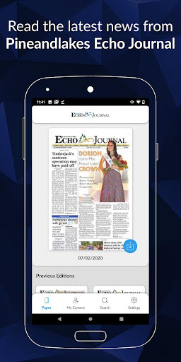 Run android online APK Pine and Lakes Echo Journal E-paper from MyAndroid or emulate Pine and Lakes Echo Journal E-paper using MyAndroid