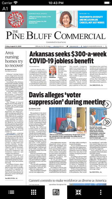 Emulate iPhone app Pine Bluff Commercial News using MyAndroid Emulate iPhone app Pine Bluff Commercial News using MyAndroid