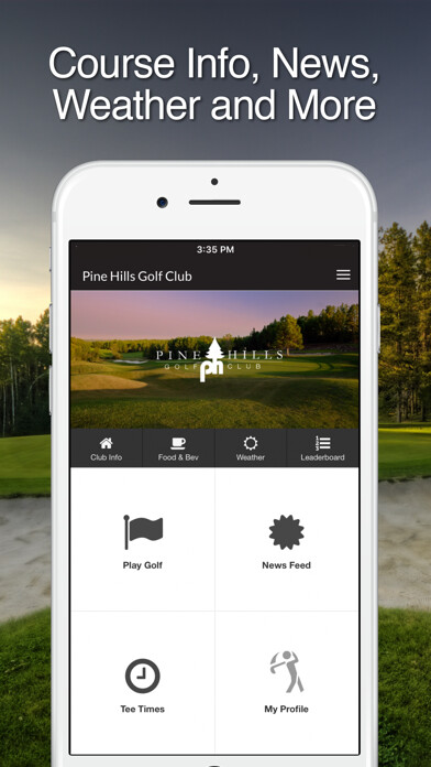 Emulate iPhone app Pine Hills Golf Club using MyAndroid Emulate iPhone app Pine Hills Golf Club using MyAndroid