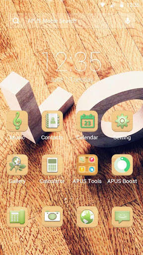 Emulate Android APK Pine theme for APUS Emulate Android APK Pine theme for APUS
