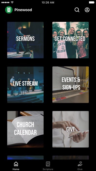 Emulate iPhone app Pinewood Church using MyAndroid Emulate iPhone app Pinewood Church using MyAndroid