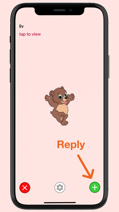 Emulate iPhone app Pingbear - Messaging Game using MyAndroid