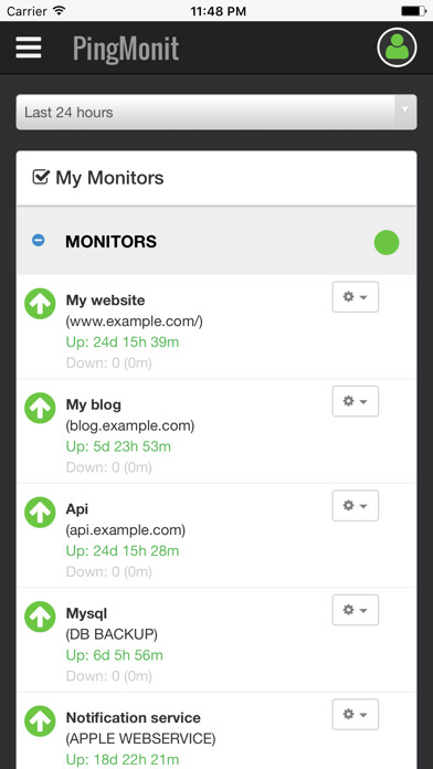 Emulate iPhone app PingMonit using MyAndroid Emulate iPhone app PingMonit using MyAndroid