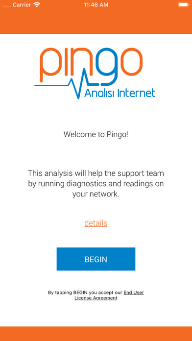 Emulate iPhone app Pingo Analisi Internet using MyAndroid Emulate iPhone app Pingo Analisi Internet using MyAndroid