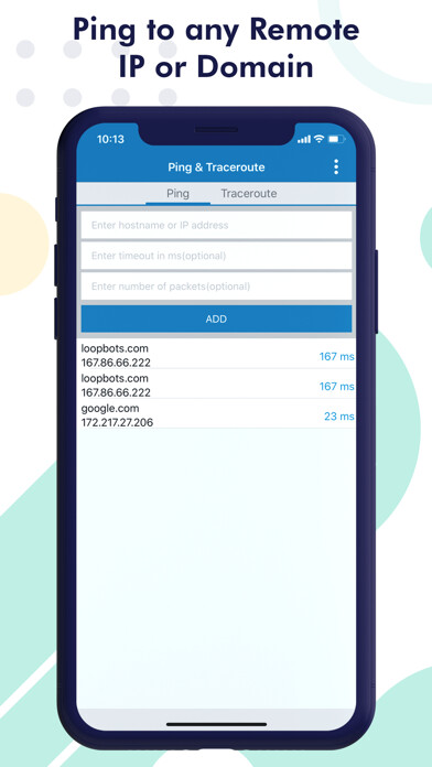 Emulate iPhone app Ping & Trace Route using MyAndroid Emulate iPhone app Ping & Trace Route using MyAndroid