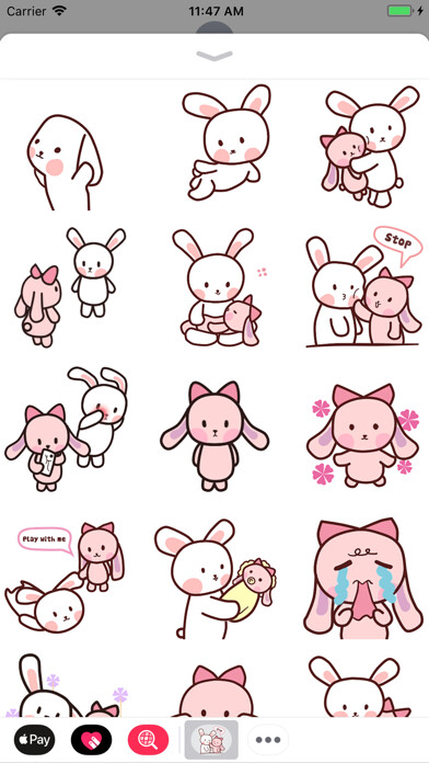 Emulate iPhone app Pink and White Rabbit Animated using MyAndroid Emulate iPhone app Pink and White Rabbit Animated using MyAndroid
