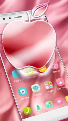 Emulate Android APK Pink Apple Bubble X Phone Theme
