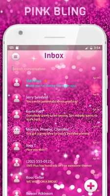 Emulate Android APK Pink Bling SMS Theme Emulate Android APK Pink Bling SMS Theme