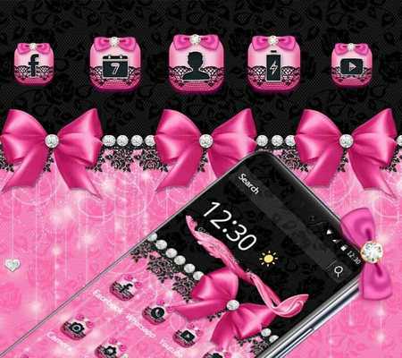 Emulate Android APK Pink Bow Diamond Glitter Theme Emulate Android APK Pink Bow Diamond Glitter Theme
