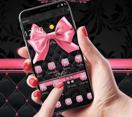 Emulate Android APK Pink Bowknot Diamond Leather Theme Emulate Android APK Pink Bowknot Diamond Leather Theme