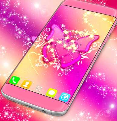 Emulate Android APK Pink Butterfly Clock