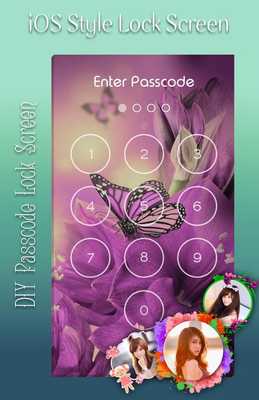 Emulate Android APK Pink Butterfly Lock Screen