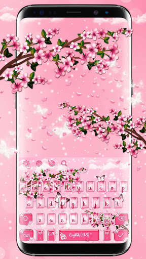 Emulate Android APK Pink Cherry Blossom Keyboard