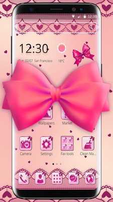 Emulate Android APK Pink Cute Love Bow Theme Emulate Android APK Pink Cute Love Bow Theme