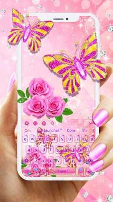 Emulate Android APK Pink Diamond Butterfly Keyboard